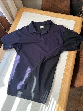Engineered Garments x Uniqlo Two-Tone Navy and Black Polo Shirt